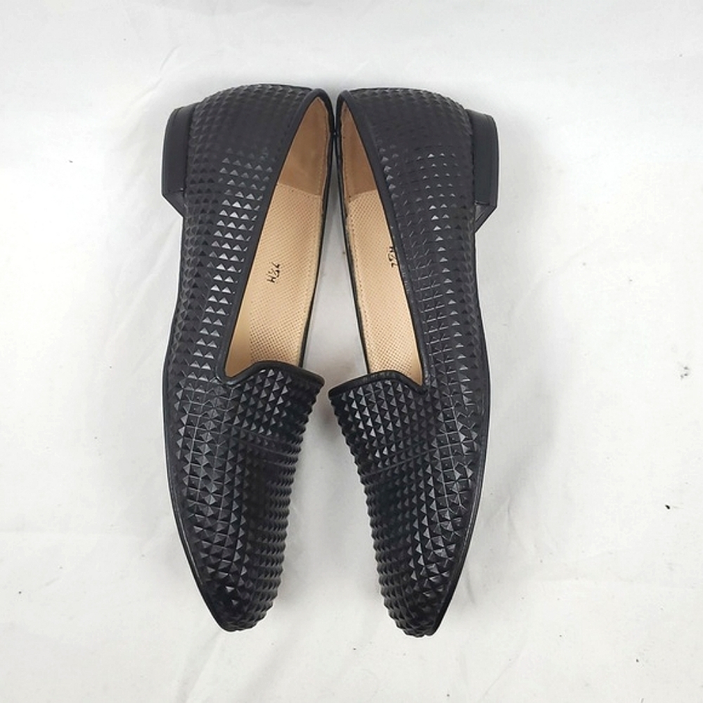 Jon Josef Black Leather Studded Loafer - Picture 4 of 8